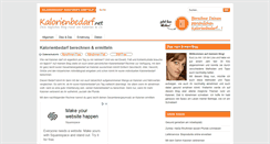 Desktop Screenshot of kalorienbedarf.net